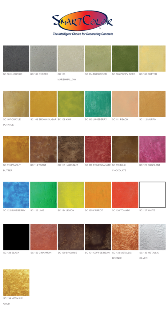 Water Base Stain Samples - concreterevival